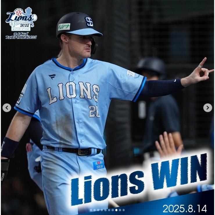 2025新款! 日本職棒 西武獅 夏季 水藍色 獅子慶典 應援球衣 130、S、L (罩衫 小尺寸 NPB 琦玉 棒球)-細節圖2