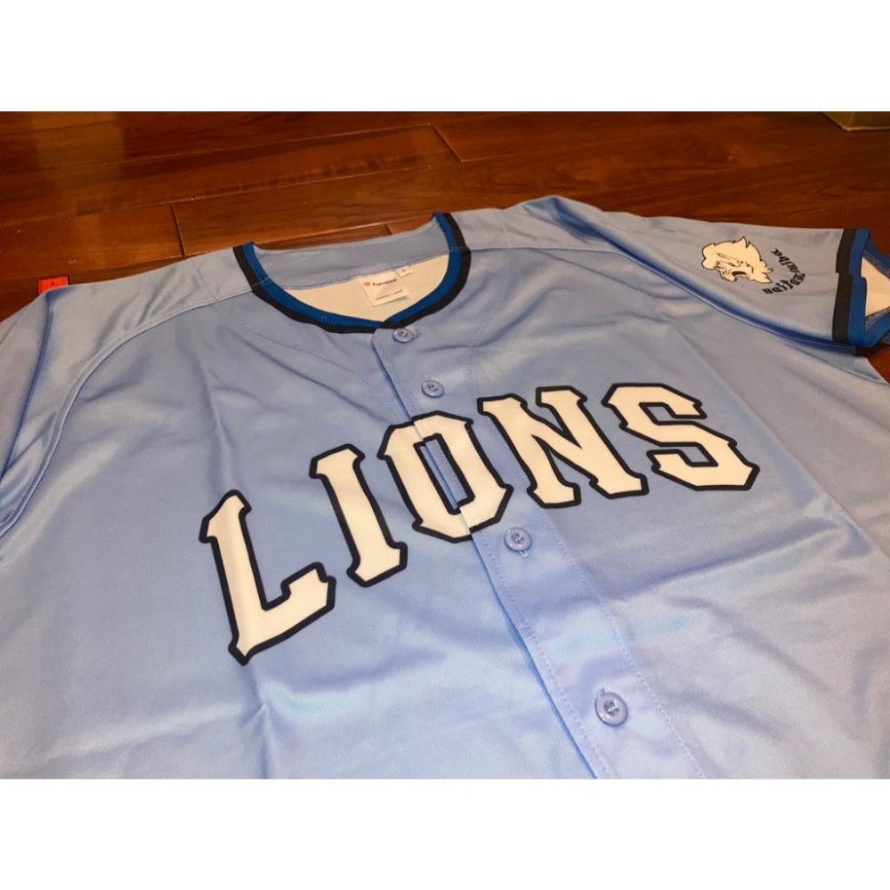2025新款! 日本職棒 西武獅 夏季 水藍色 獅子慶典 應援球衣 130、S、L (罩衫 小尺寸 NPB 琦玉 棒球)-細節圖5