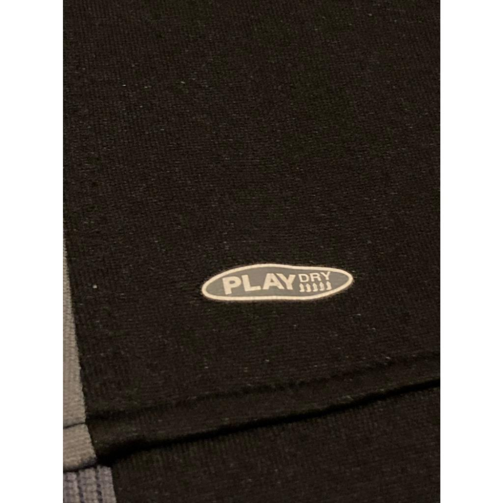 Reebok 黑+灰 運動外套/夾克 小尺寸S (風衣 防風 防曬 透氣 路跑 熱身 棒壘 足球 慢跑 籃球 銳步)-細節圖6