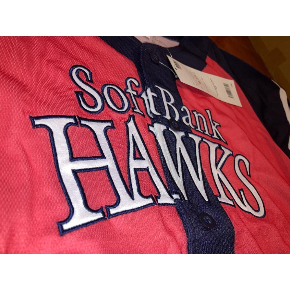 全新 日本職棒 軟銀鷹 電繡 2013 女子高中生日 女孩球衣 女版L (高校生 罩衫 日職 NPB 棒球 棒壘 刺繡)-細節圖4