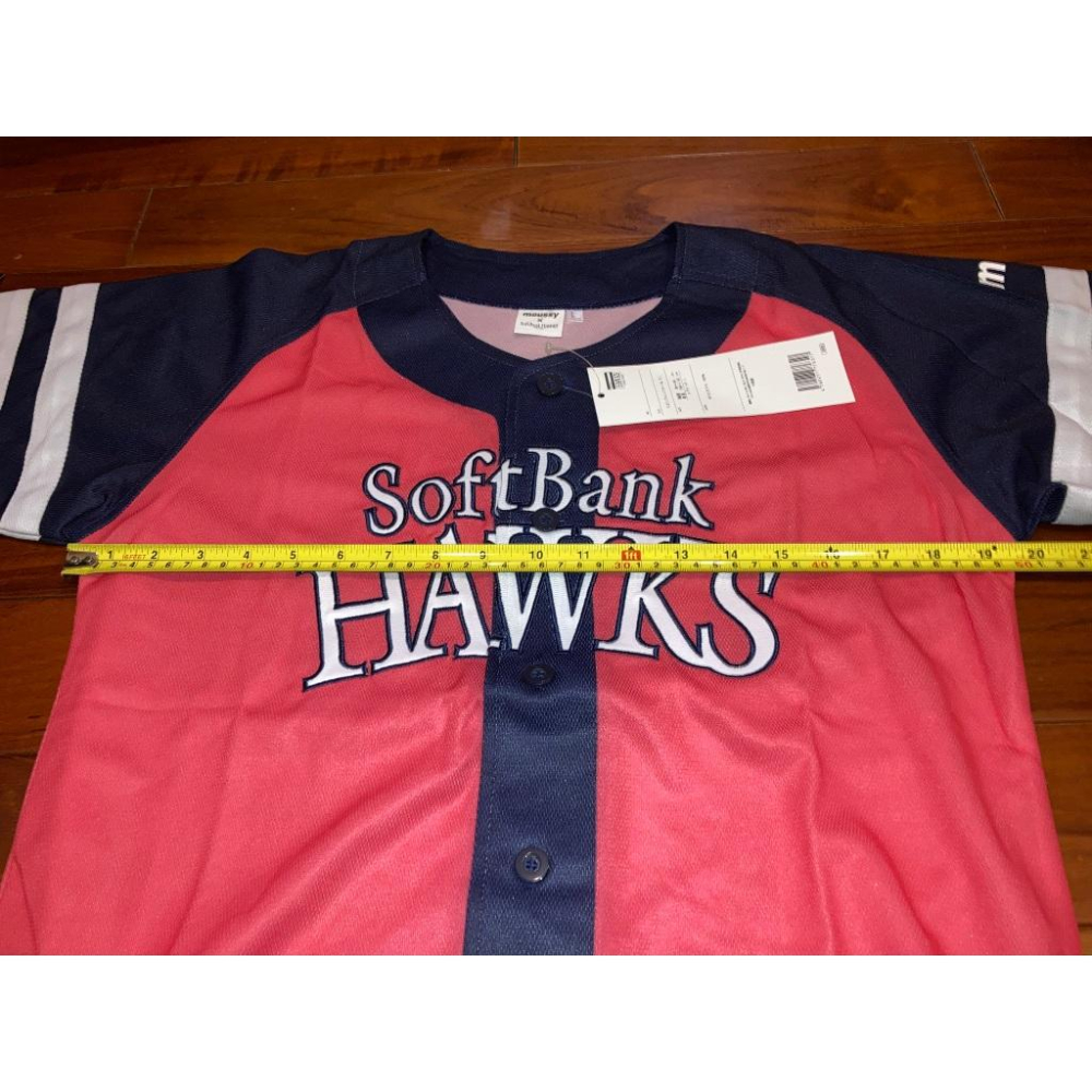 全新 日本職棒 軟銀鷹 電繡 2013 女子高中生日 女孩球衣 女版L (高校生 罩衫 日職 NPB 棒球 棒壘 刺繡)-細節圖5