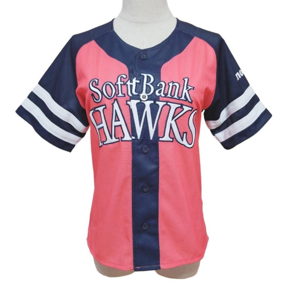 全新 日本職棒 軟銀鷹 電繡 2013 女子高中生日 女孩球衣 女版L (高校生 罩衫 日職 NPB 棒球 棒壘 刺繡)-細節圖7