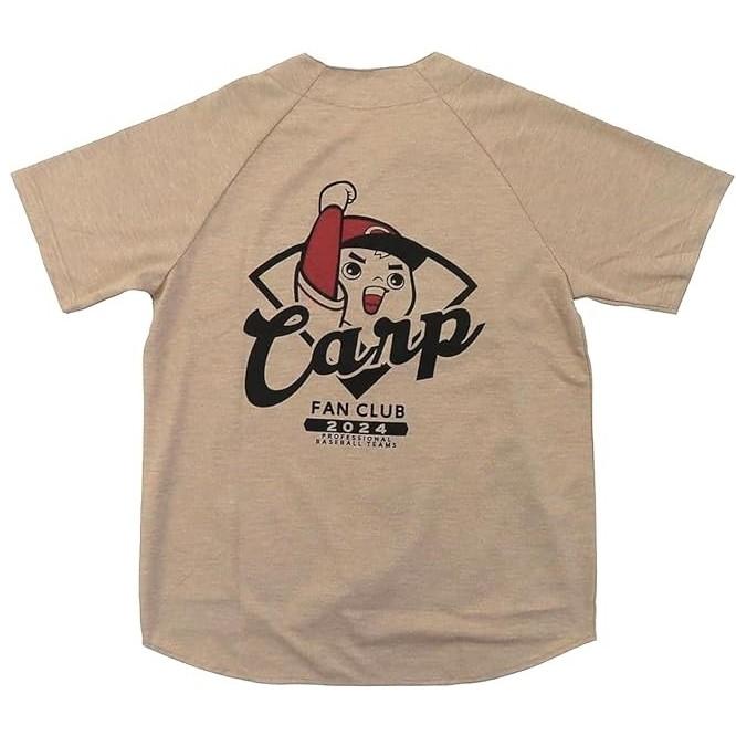全新未拆 廣島鯉魚隊 2024 會員限定 淺棕色 應援球衣 (罩衫 職棒 日職 日本 NPB 棒球 壘球 棒壘 東洋)-細節圖2