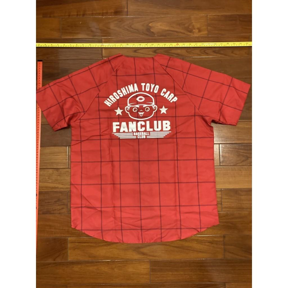 全新未拆 日本職棒 廣島鯉魚 2022格紋 紅色 會員限定 應援球衣 XL (罩衫 NPB 棒球 壘球 棒壘 東洋)-細節圖3