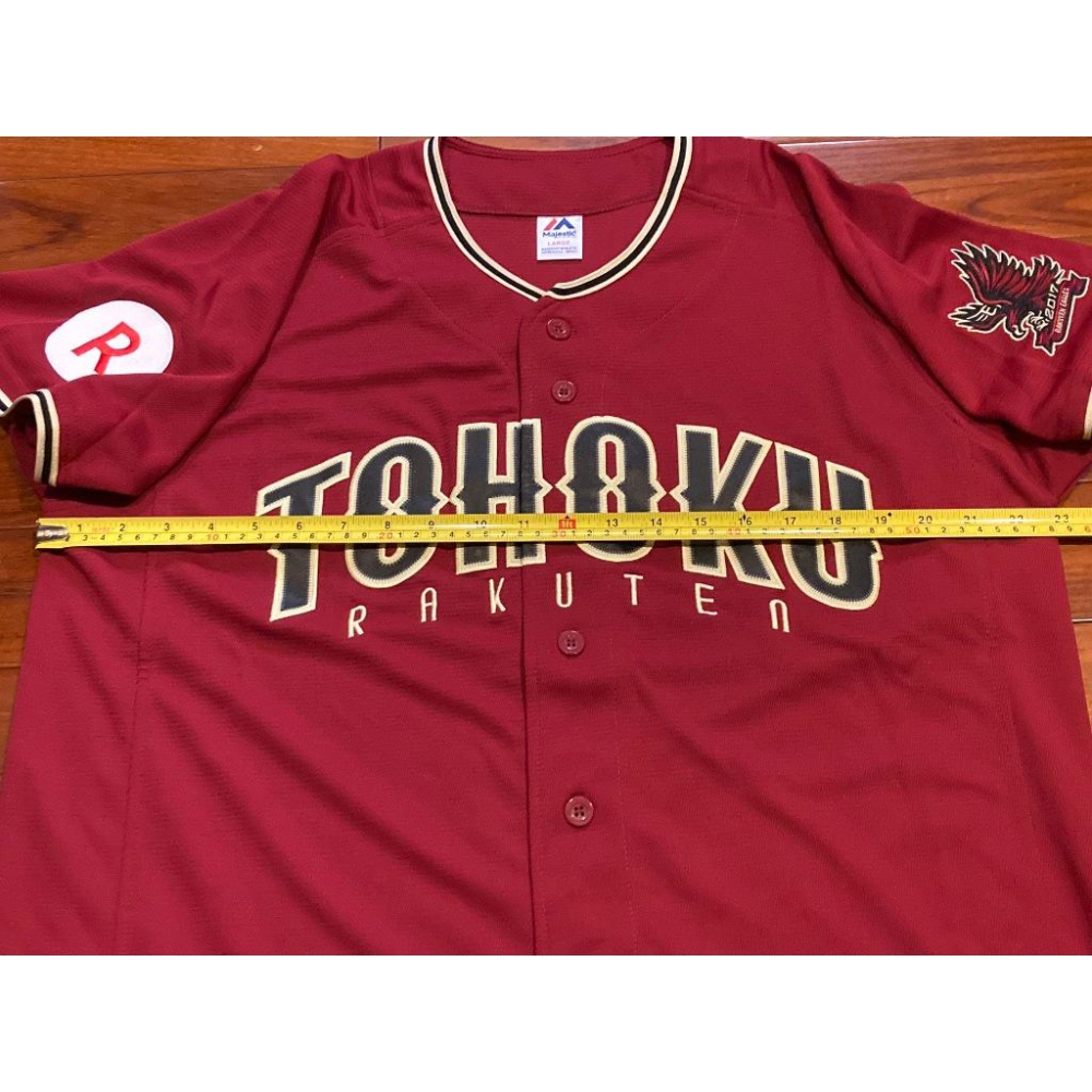 全電繡 高級款 日本職棒 東北樂天金鷲 2017 FANS＇ 應援球衣 L(罩衫 日職 NPB 棒球 刺繡 TOHOKU-細節圖9