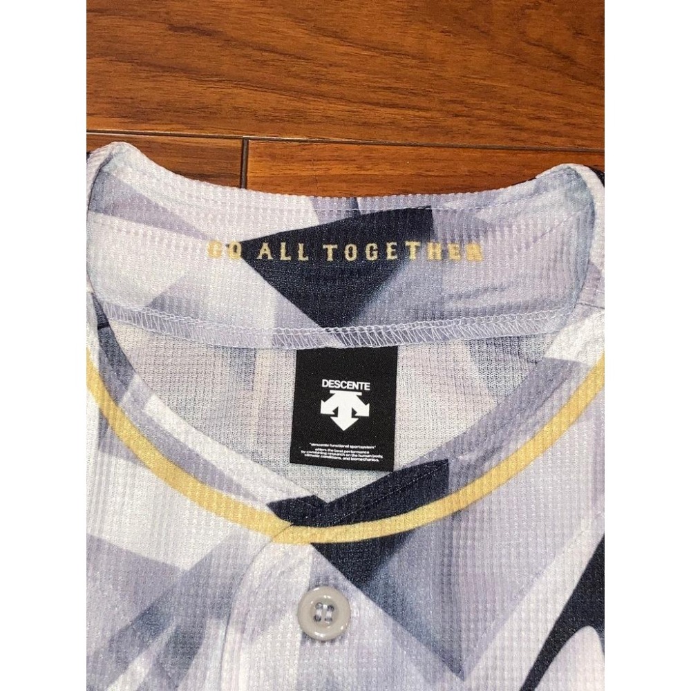 全新未拆 日本職棒 歐力士猛牛 2018 大阪夏之陣 鑽石 應援球衣 L (罩衫 NPB 棒球 棒壘 descente-細節圖7