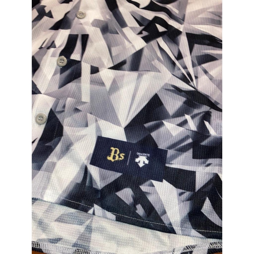 全新未拆 日本職棒 歐力士猛牛 2018 大阪夏之陣 鑽石 應援球衣 L (罩衫 NPB 棒球 棒壘 descente-細節圖8