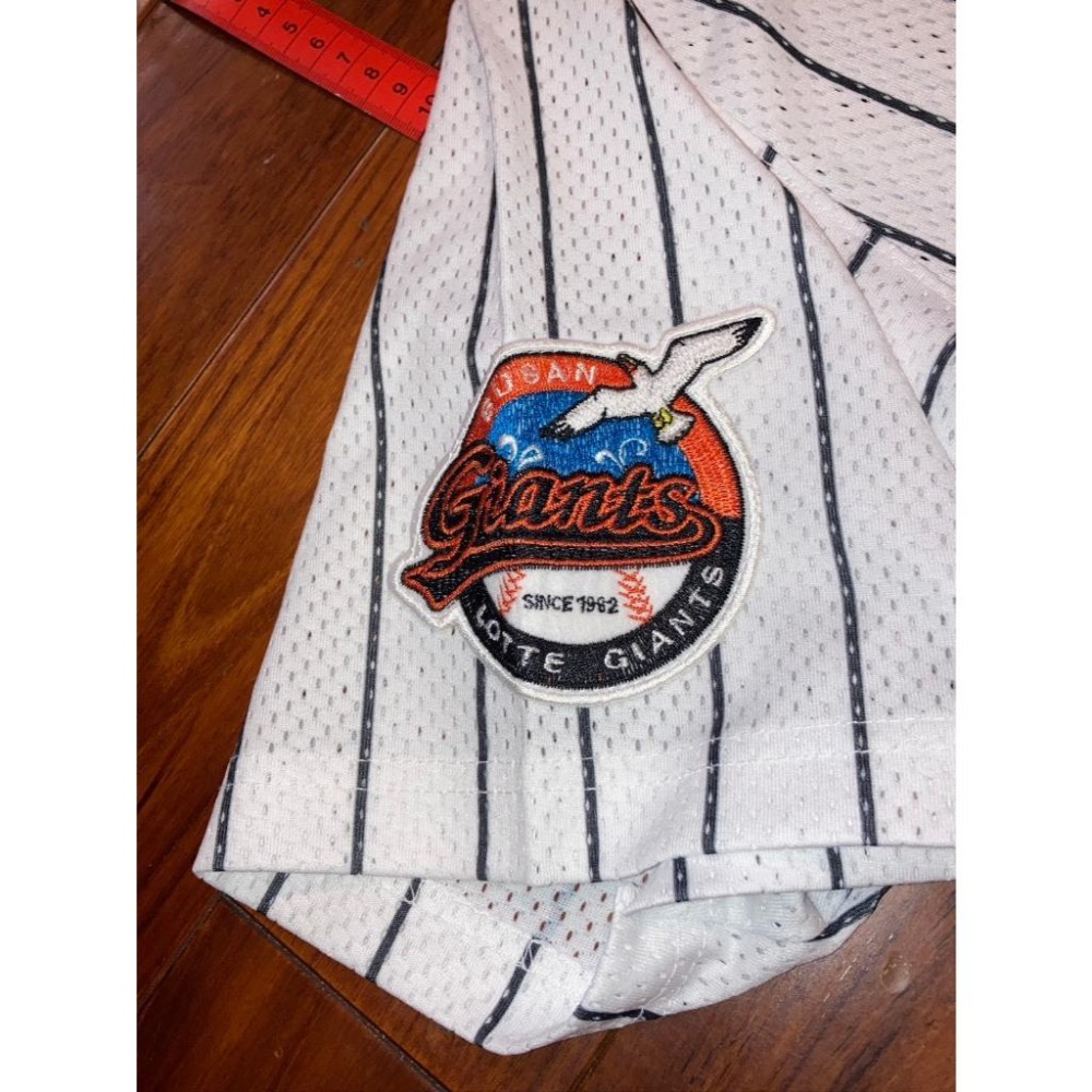 韓國職棒 KBO 釜山樂天巨人 電繡 復古主場 應援球衣 M (罩衫 刺繡 韓職  南韓 棒球 壘球 棒壘 NEPOS)-細節圖4