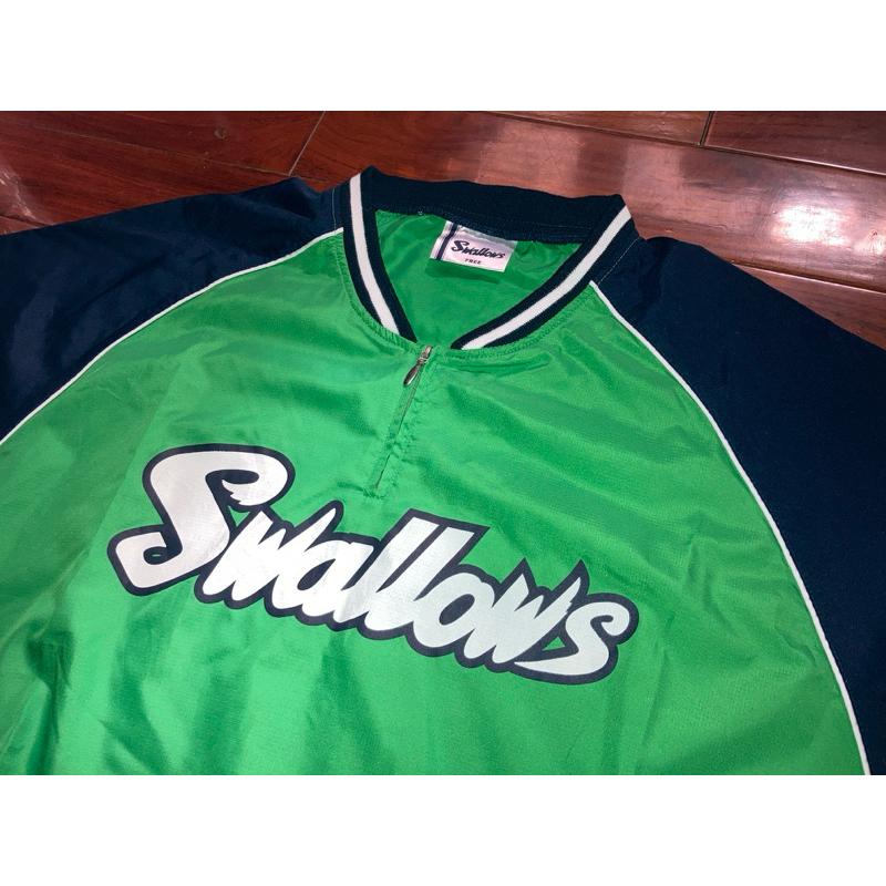 全新品 日本職棒 養樂多燕子 2006會員限定 短袖風衣 L (外套 NPB 東京 棒球 棒壘 夾克 訓練 熱身 練習衣-細節圖2