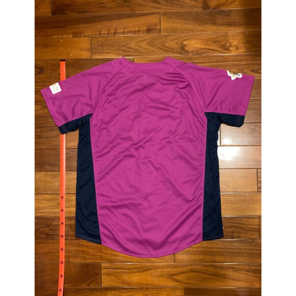 日本職棒 歐力士猛牛 刺繡 2013 大阪夏之陣 桃紅 應援球衣 (罩衫 日職 NPB 棒球 壘球 棒壘 酒紅 電繡)-細節圖7