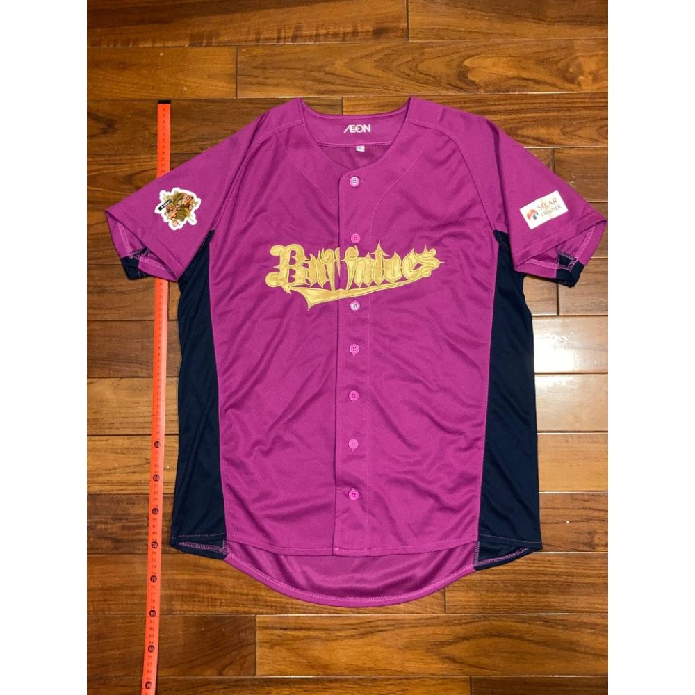日本職棒 歐力士猛牛 刺繡 2013 大阪夏之陣 桃紅 應援球衣 (罩衫 日職 NPB 棒球 壘球 棒壘 酒紅 電繡)-細節圖9