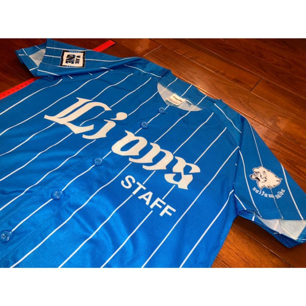 內部流出! 日本職棒 西武獅 2023 蒼空 工作人員 配給球衣 S (罩衫 NPB 棒球 棒壘 天藍 青色 小尺寸)-細節圖3