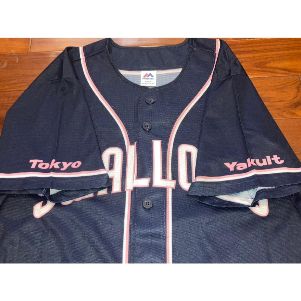 日本職棒 養樂多燕子 2023淑女日 皇家海軍藍 應援球衣 M(罩衫 日職 NPB 東京 棒球 Ladies 女孩 女士-細節圖8