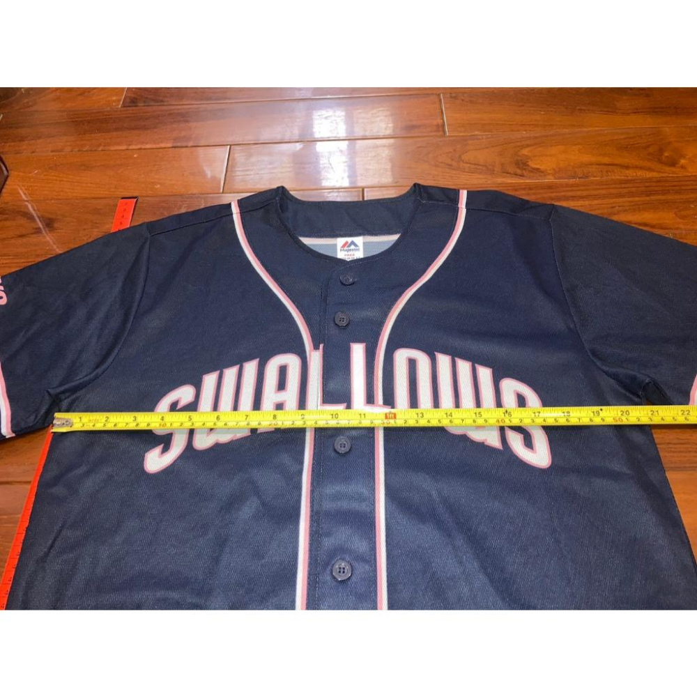 日本職棒 養樂多燕子 2023淑女日 皇家海軍藍 應援球衣 M(罩衫 日職 NPB 東京 棒球 Ladies 女孩 女士-細節圖9