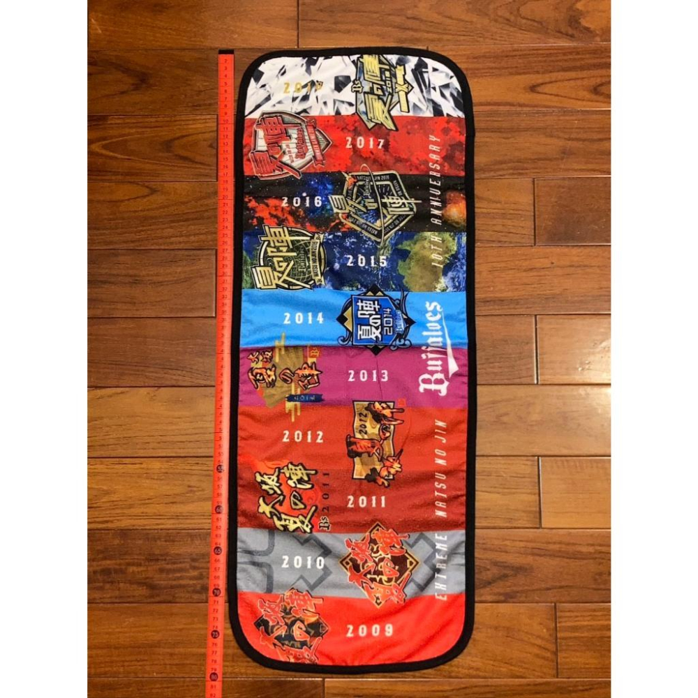 日本職棒 歐力士猛牛 2009-2018 大阪夏之陣 10周年 紀念應援毛巾 (日職 NPB 棒球 壘球 棒壘 運動)-細節圖2