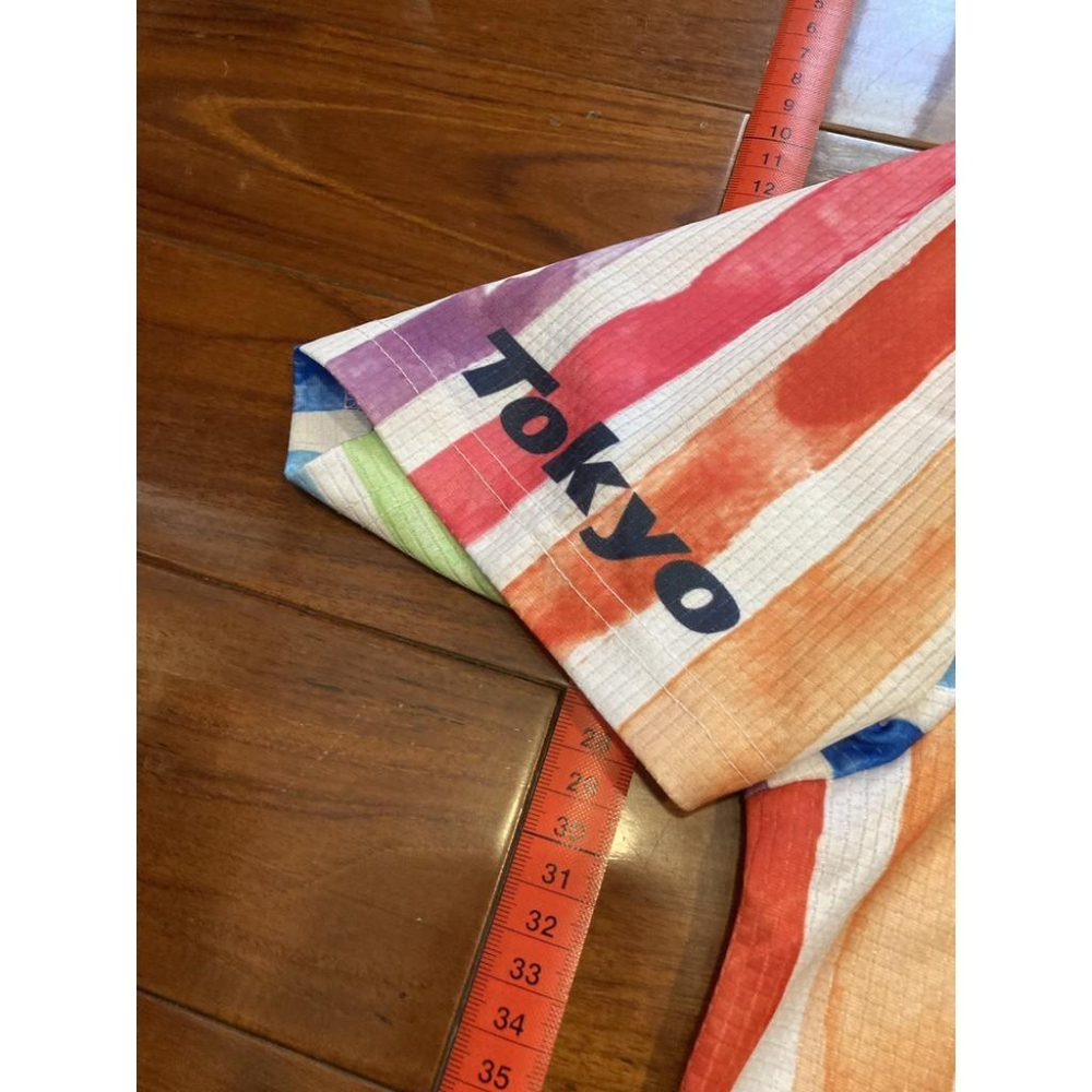 日本職棒 養樂多燕子 2021淑女日 彩虹 條紋 應援球衣 L(罩衫 球迷 NPB 東京 棒球 Ladies 女孩)-細節圖6