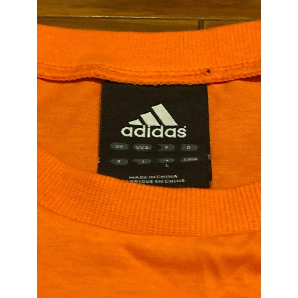 全新 adidas 日本職棒 讀賣巨人 橘色 薄棉質上衣 L (練習衣 應援 NPB 棒球 棒壘 愛迪達 短T 巨人-細節圖3