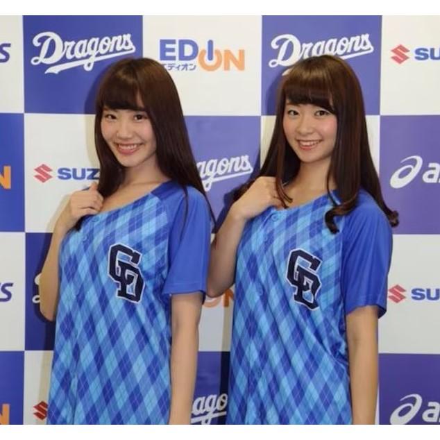 asics 日本職棒 中日龍 2023龍戀 女性專屬 女孩球衣 (應援 罩衫 球迷 日職 NPB 棒球 棒壘 亞瑟士)-細節圖2