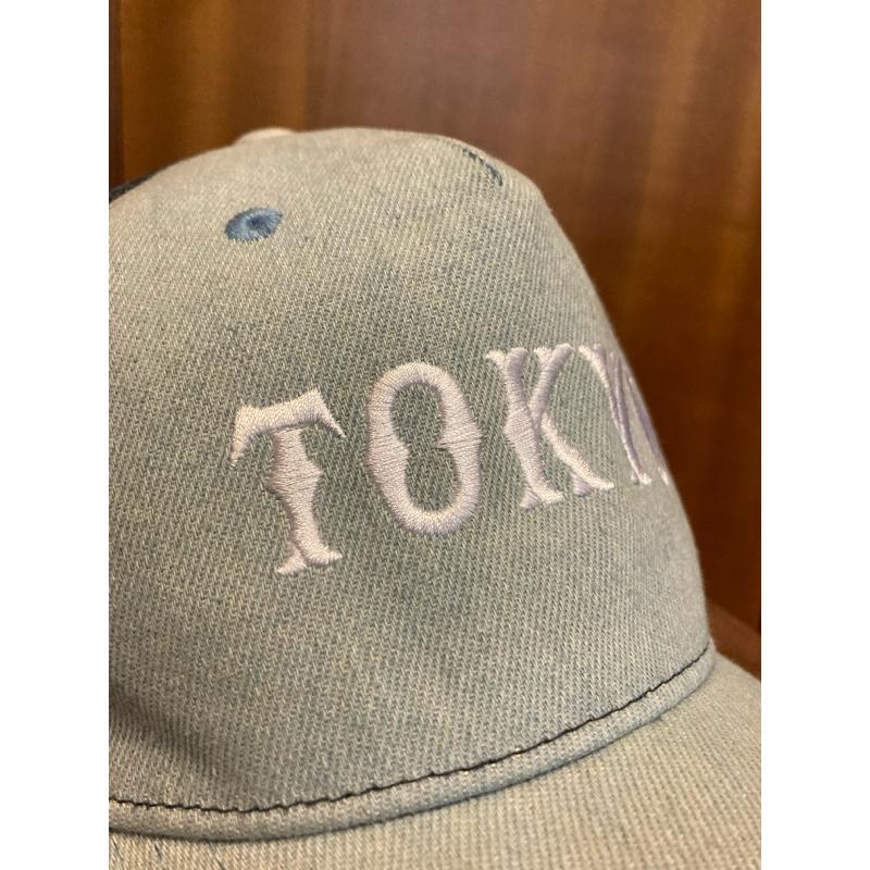 日本職棒 讀賣巨人 刺繡 淺牛仔藍灰 可調式 棒球帽 55cm (應援 NPB 壘球 棒壘 帽子 電繡 網帽 巨人)-細節圖3