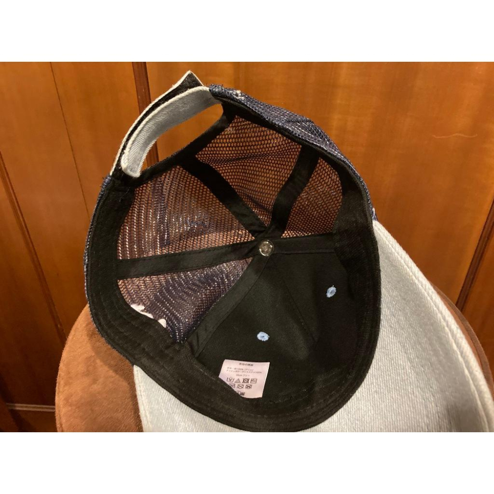 日本職棒 讀賣巨人 刺繡 淺牛仔藍灰 可調式 棒球帽 55cm (應援 NPB 壘球 棒壘 帽子 電繡 網帽 巨人)-細節圖5