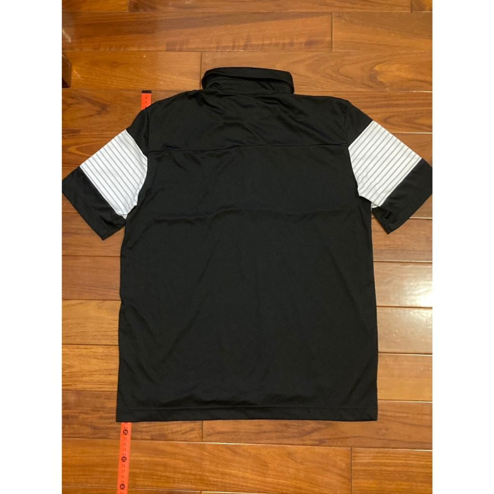 diadora 電繡 黑+白 運動排汗 POLO衫 L (運動 網球 練習衣 訓練 高爾夫 桌球 足球 迪亞多納)-細節圖5
