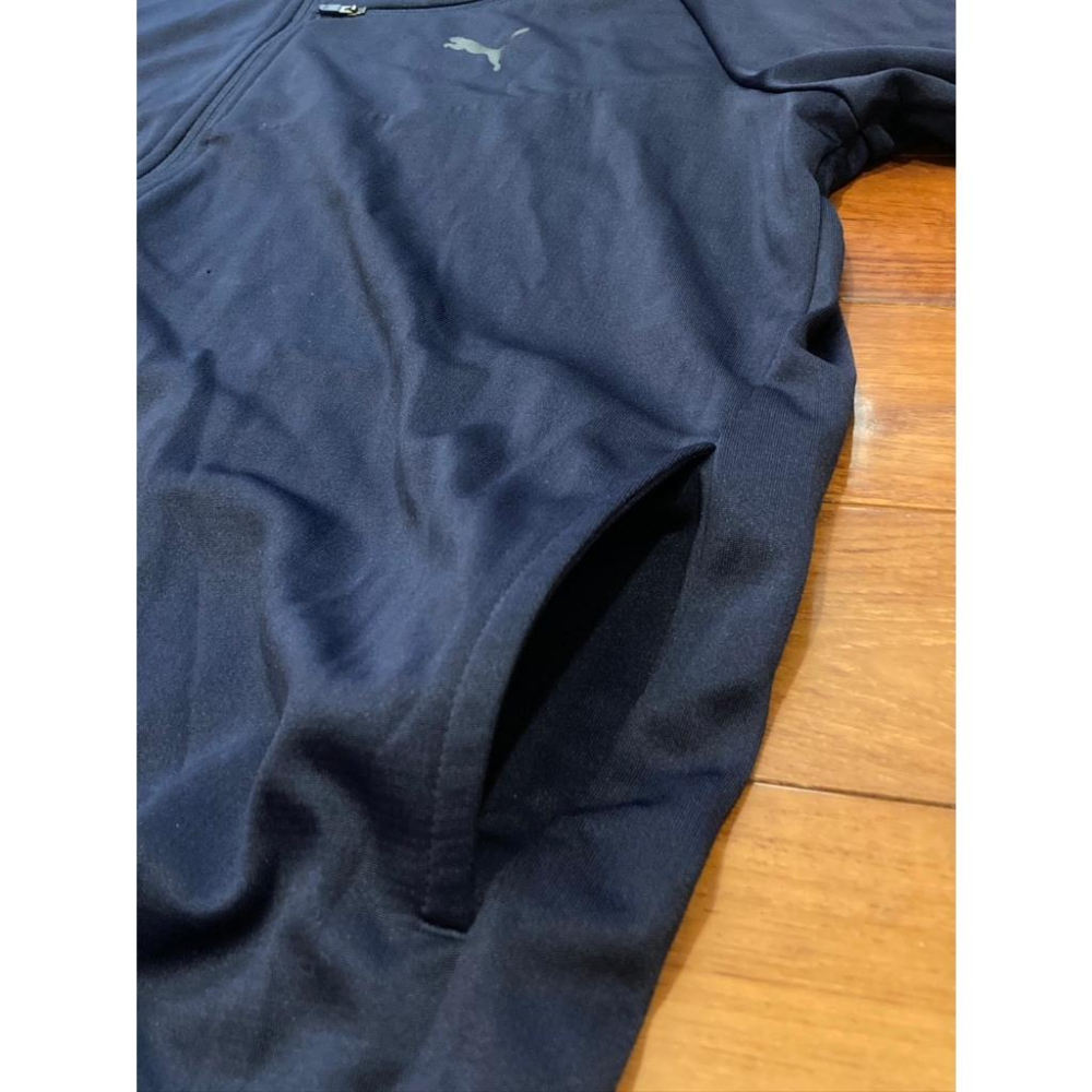 PUMA 深藍 連帽 運動外套/夾克 女2XL (風衣 防風 防曬 透氣)-細節圖4