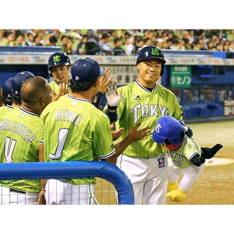 日本職棒 養樂多燕子 2017 東京燕動力 power 應援球衣 L(罩衫 球迷 日職 NPB 棒球 棒壘)-細節圖3
