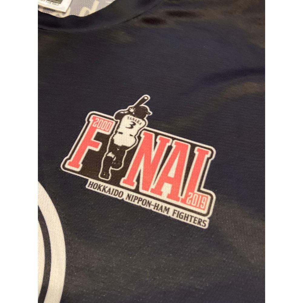 日本職棒 火腿鬥士 2019 田中賢介 最終戰 引退紀念 排汗上衣 L(短T 球衣 NPB 棒球 棒壘 練習衣 北海道)-細節圖3