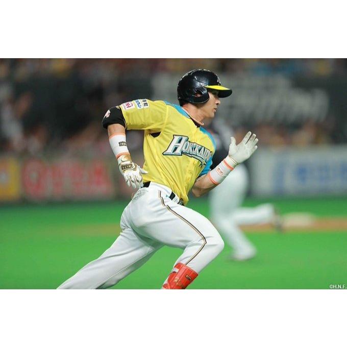 日本職棒 火腿鬥士 2017 我愛北海道 黃+藍配色 應援球衣 L(罩衫 日職 NPB 棒球 壘球 棒壘 兄弟)-細節圖3