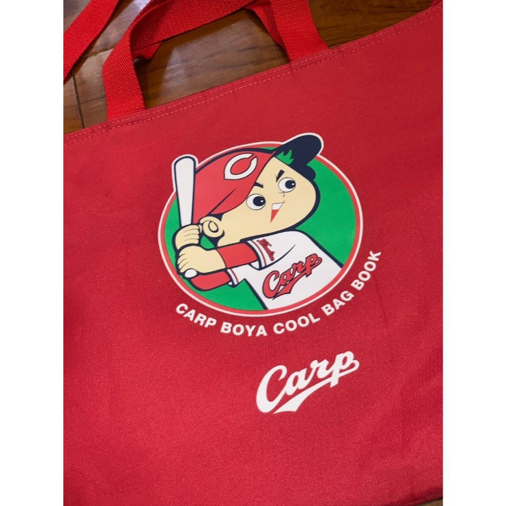 日本職棒 廣島鯉魚 2019 男孩隊徽 手提+側背兩用 保冷袋 (包包 NPB 棒球 棒壘 保冰 單肩 手提包 購物袋)-細節圖5