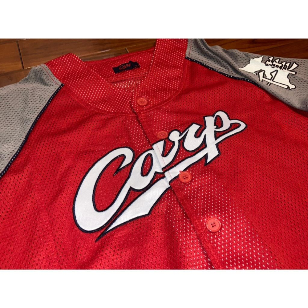 小尺寸 日本職棒 廣島鯉魚隊 電繡 2010 會員限定 紅色 應援球衣(罩衫 日職 NPB 棒球 壘球 棒壘 東洋 刺繡-細節圖2