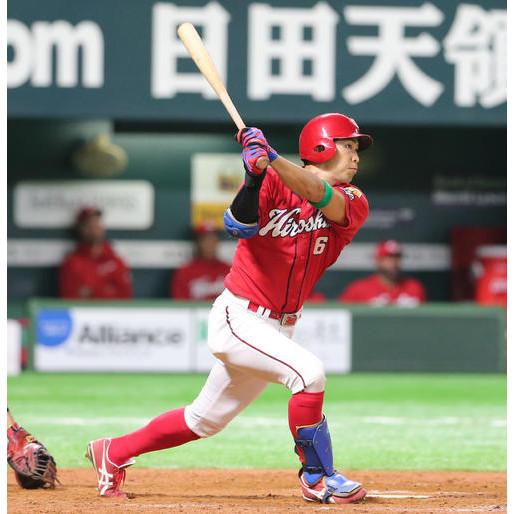 日本職棒 廣島鯉魚 #6安部友裕 親筆簽名 客場 應援球衣 (罩衫 日職 NPB 棒球 棒壘)-細節圖2