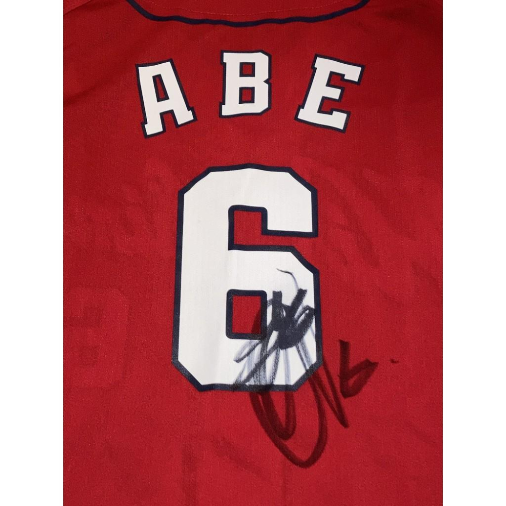 日本職棒 廣島鯉魚 #6安部友裕 親筆簽名 客場 應援球衣 (罩衫 日職 NPB 棒球 棒壘)-細節圖5