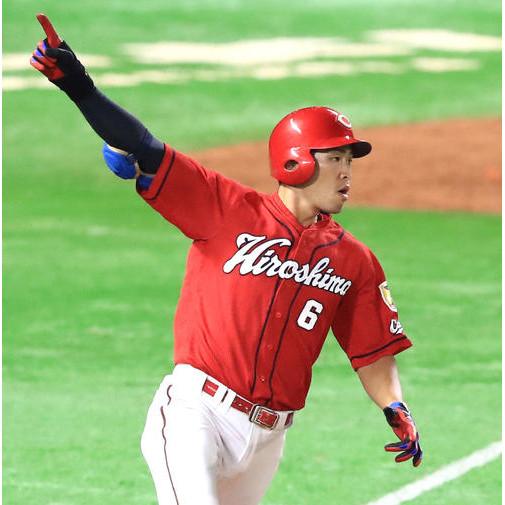 日本職棒 廣島鯉魚 #6安部友裕 親筆簽名 客場 應援球衣 (罩衫 日職 NPB 棒球 棒壘)-細節圖9