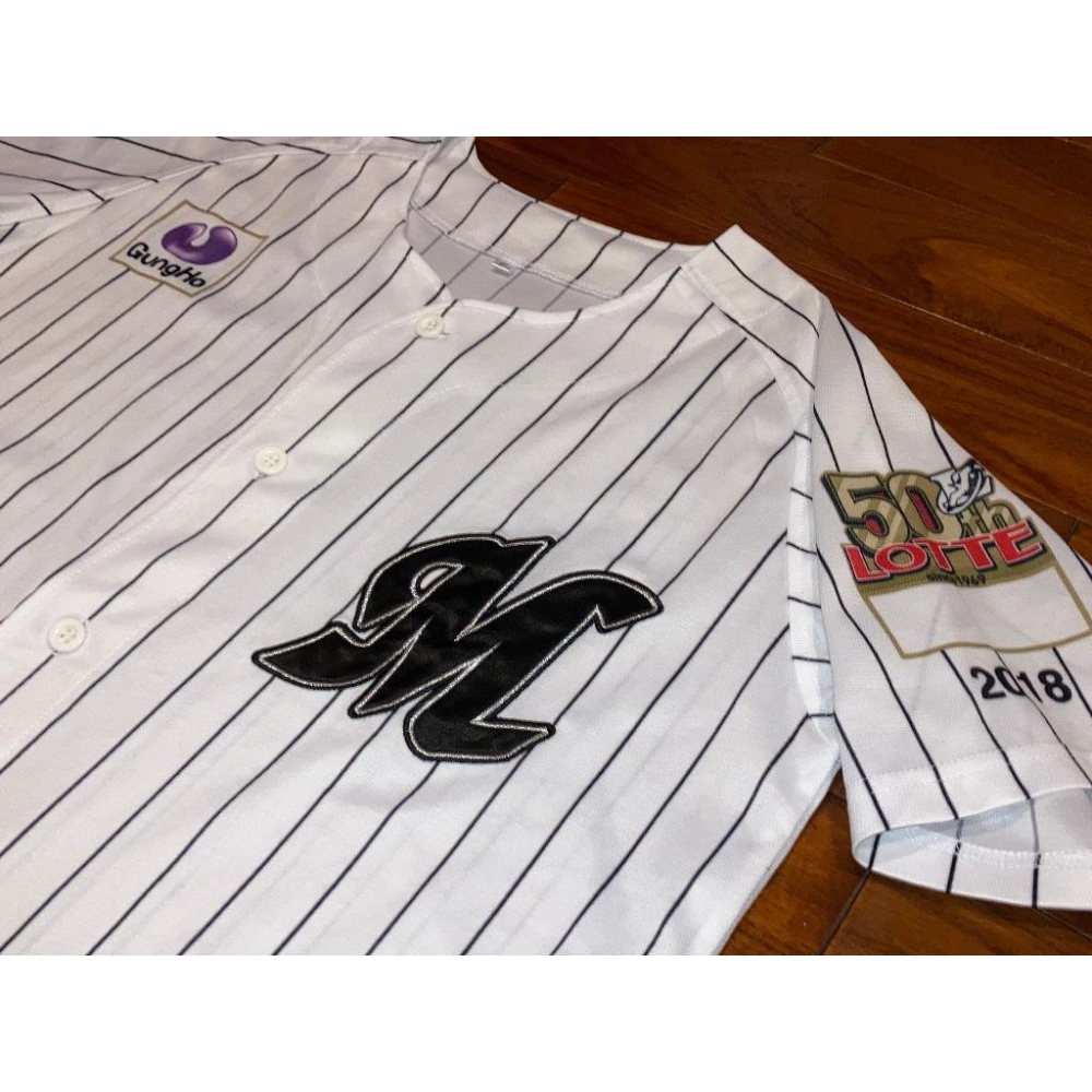 日本職棒 千葉羅德海洋 電繡 2018 50周年 LOTTE 50th 應援球衣 (罩衫 日職 NPB 棒球 刺繡 棒壘-細節圖5