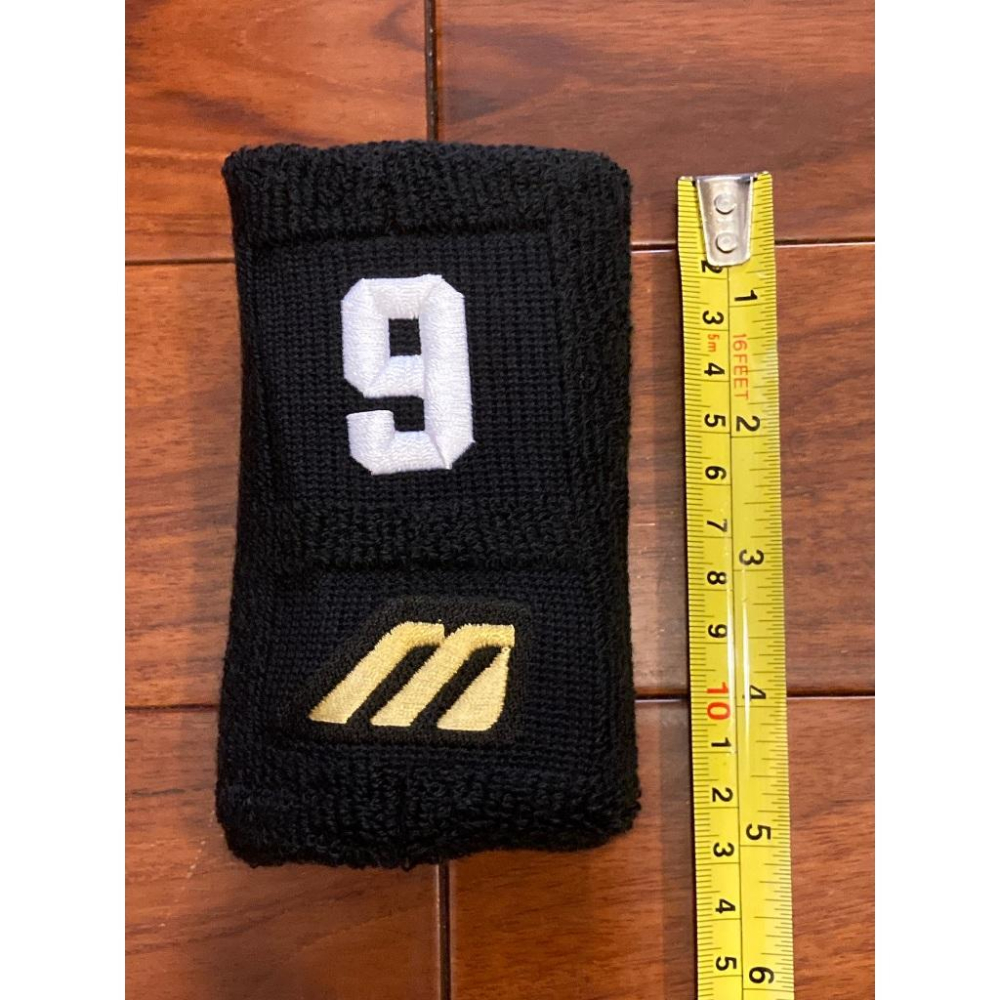 逸品! Mizuno Pro 大M金標 小久保裕紀 大榮鷹時期 支給品/實戰 護腕 (美津濃 棒球 壘球 棒壘 軟銀鷹)-細節圖8