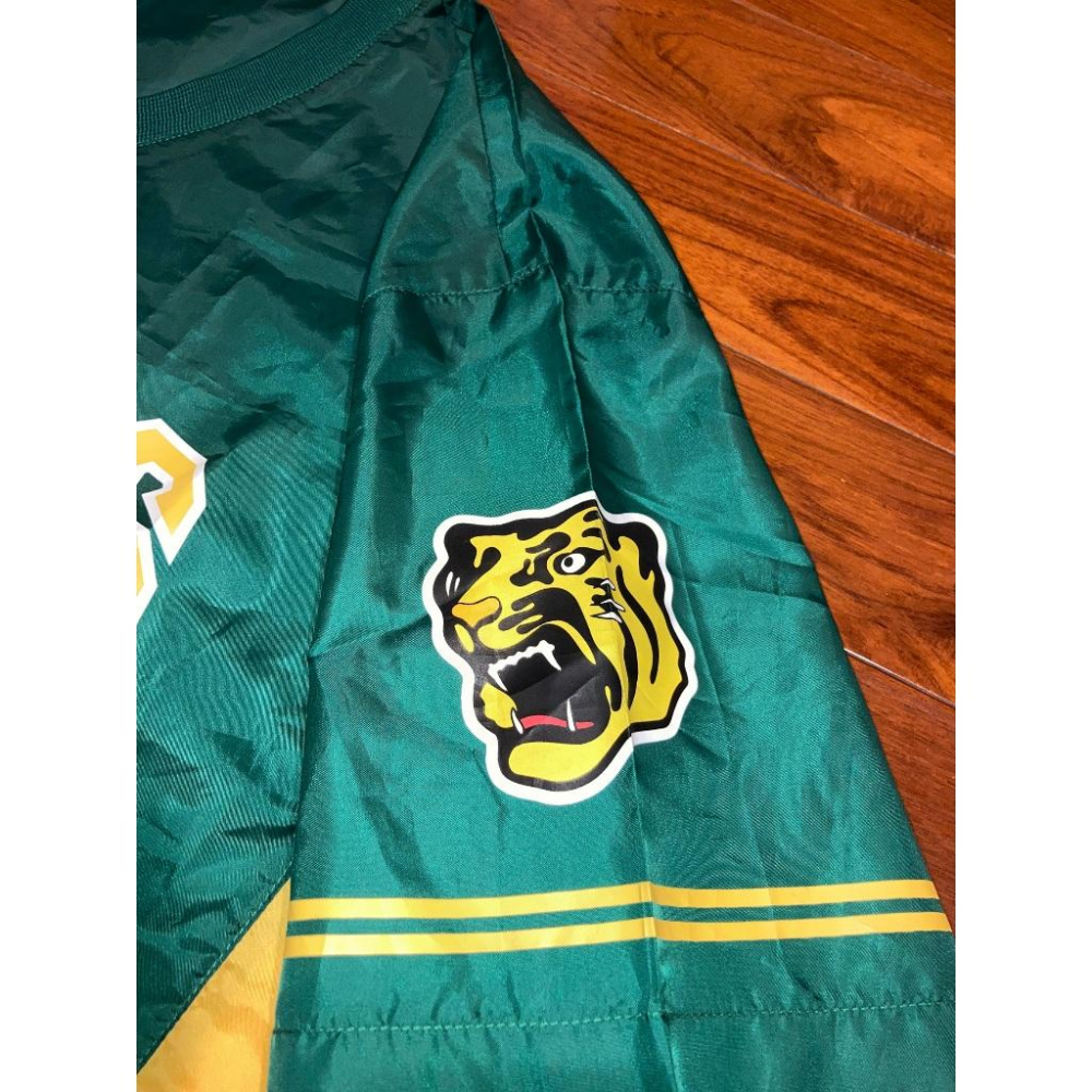 日本職棒 阪神虎 2014 虎之夏 綠色 短袖 單層風衣 (球衣 日職 電繡 NPB 棒球 棒壘 外套 練習衣 運動)-細節圖4