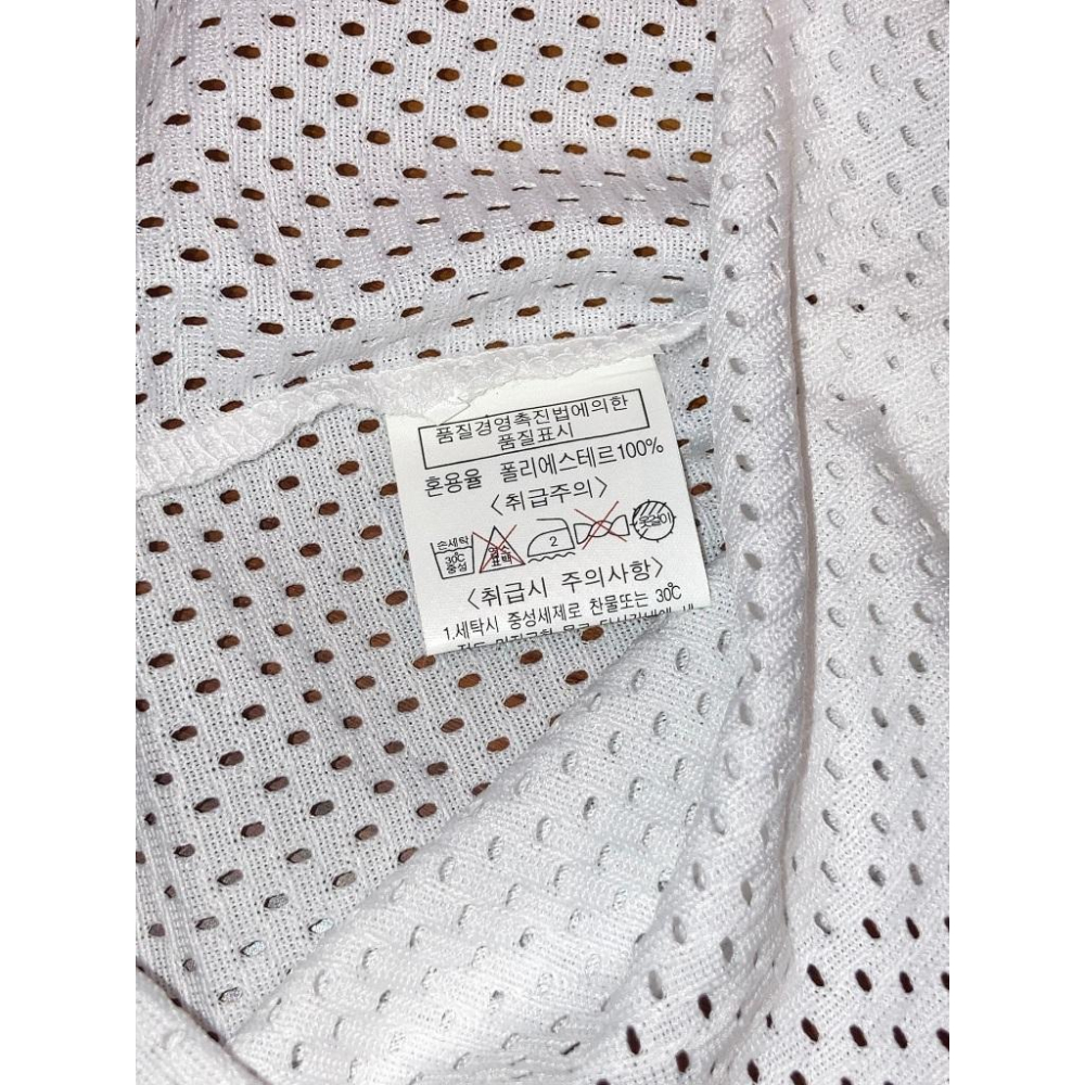 韓國職棒 斗山熊 全電繡 2001冠軍臂章 應援球衣 L (KBO 棒球 刺繡 罩衫 南韓 網格 洞洞 優勝)-細節圖7