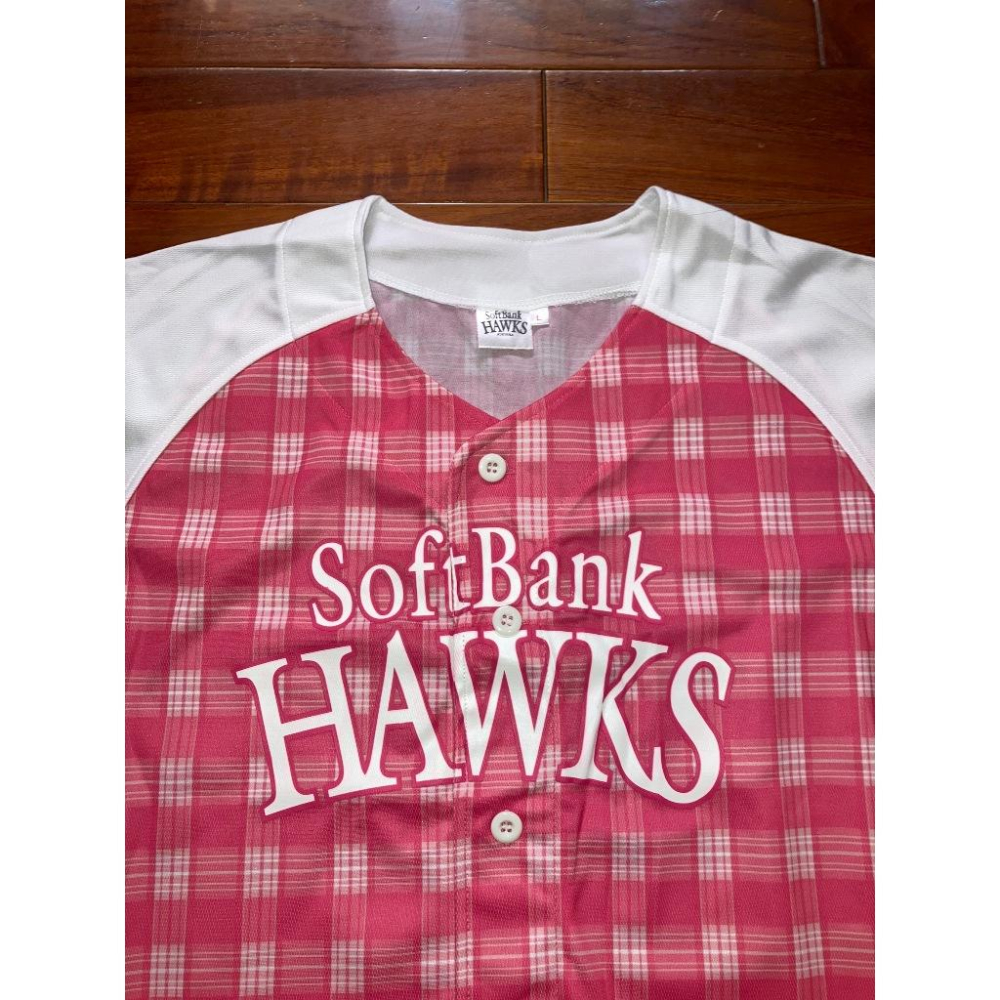日本職棒 軟銀鷹 2015 粉紅日 女孩球衣 (應援 罩衫 日職 NPB 棒球 TAKA GIRL 女生 PINK)-細節圖4