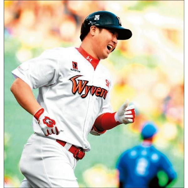 大尺寸 全新 韓國職棒 SK飛龍 主場白 電繡球衣 (罩衫 南韓 KBO 棒球 棒壘 韓職 刺繡 SSG登陸者)-細節圖3