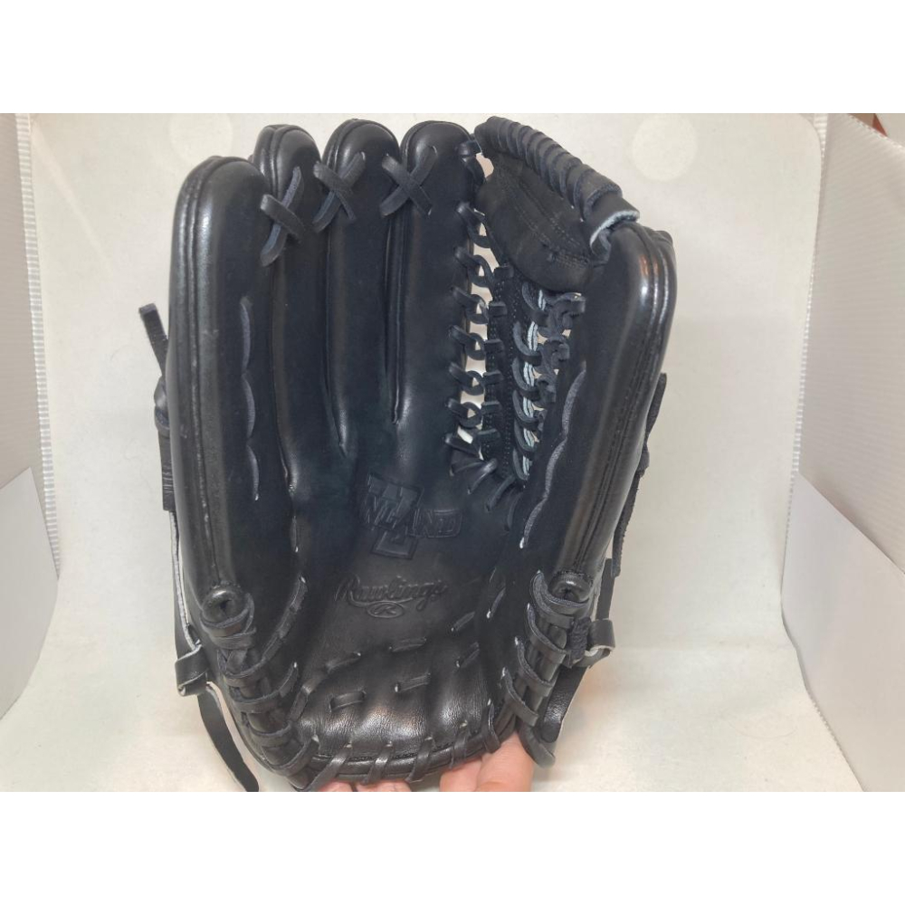 稀有美品！Rawlings 硬式 Winland系列 外野手套 kip小牛皮 亞瑟士代工時期 ASICS 左投 反手-細節圖6