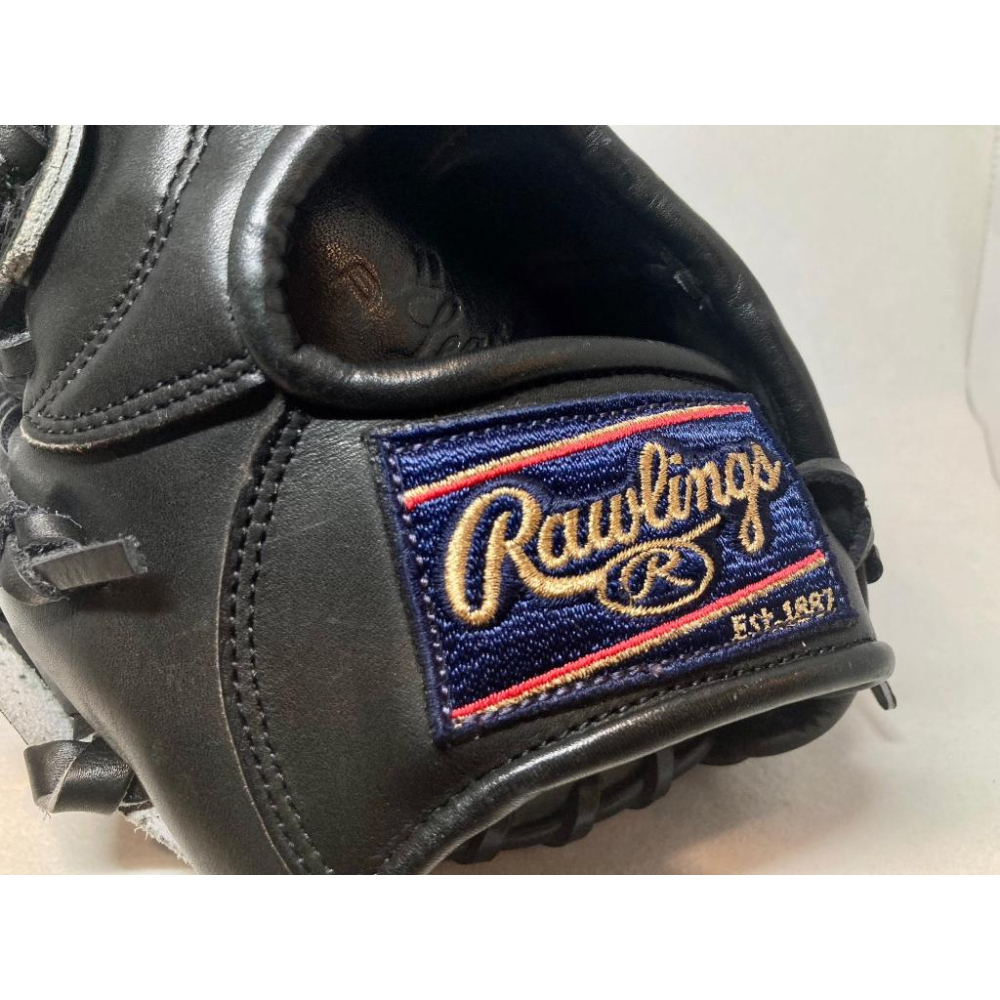 稀有美品！Rawlings 硬式 Winland系列 外野手套 kip小牛皮 亞瑟士代工時期 ASICS 左投 反手-細節圖9
