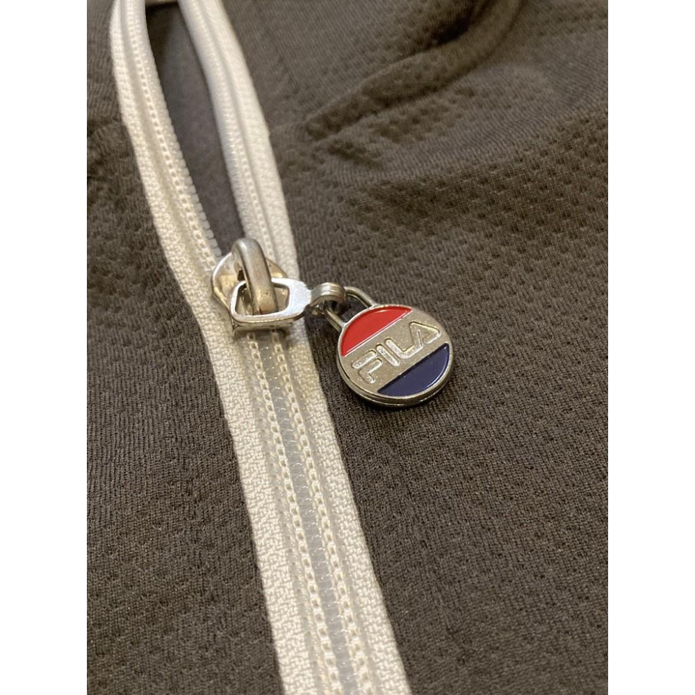 FILA 電繡 針織外套 L (運動 風衣 夾克 防風 防曬 透氣 刺繡)-細節圖3