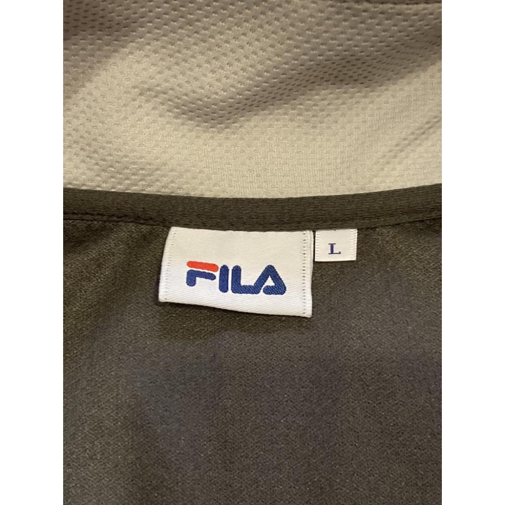 FILA 電繡 針織外套 L (運動 風衣 夾克 防風 防曬 透氣 刺繡)-細節圖4