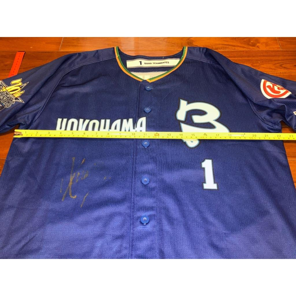大量簽名! 橫濱DeNA 70週年團慶 特別版 桑原將志 應援球衣 (日本職棒 罩衫 日職 NPB 棒球 灣星 2019-細節圖9