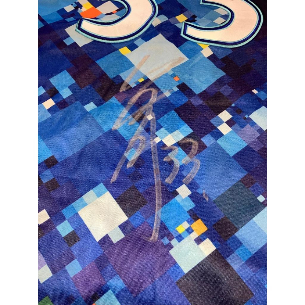 日本職棒 橫濱DeNA 乙坂智 親筆簽名 2017 星夜 STAR 應援球衣 (罩衫 日職 NPB 棒球 刺繡 灣星)-細節圖2