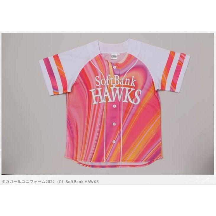 日本職棒 軟銀鷹 2022 粉紅日 女孩球衣 (應援 罩衫 日職 NPB 棒球 TAKA GIRL 女生 PINK)-細節圖5
