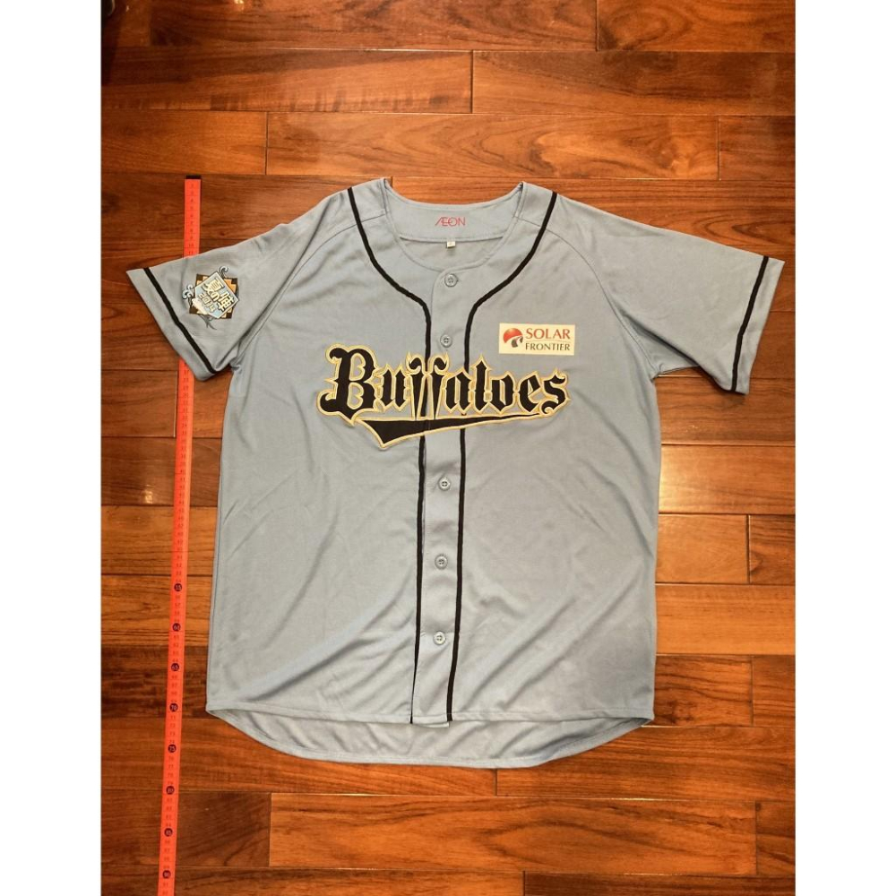 日本職棒 歐力士猛牛 刺繡 2014 大阪夏之陣 水藍 應援球衣(罩衫 日職 NPB 棒球 棒壘 天藍 電繡 富邦悍將)-細節圖5