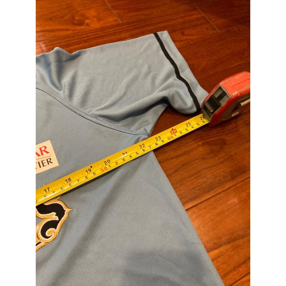 日本職棒 歐力士猛牛 刺繡 2014 大阪夏之陣 水藍 應援球衣(罩衫 日職 NPB 棒球 棒壘 天藍 電繡 富邦悍將)-細節圖8