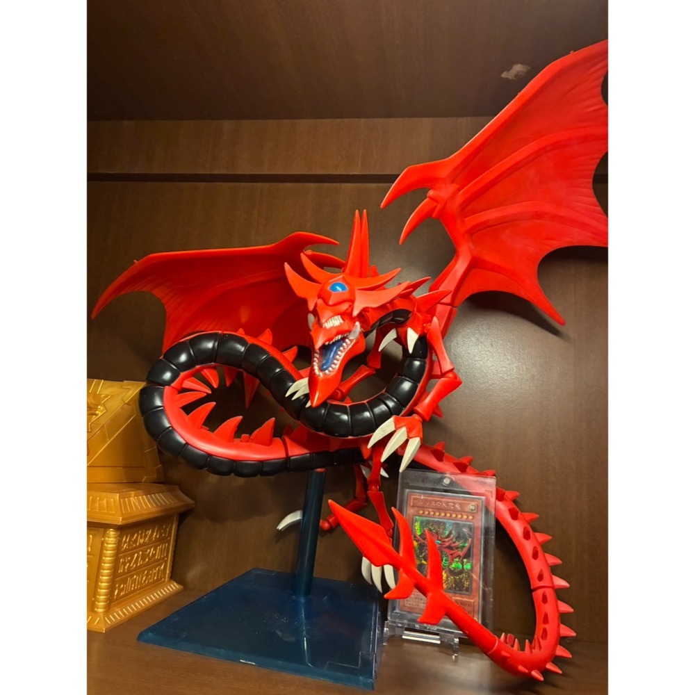 稀有老物! 2003年 歐美限定 遊戲王 歐西里斯的天空龍 13吋 組裝模型 公仔 神之卡 pvc 玩具-細節圖2